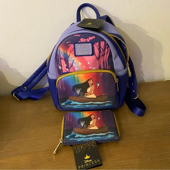 Loungefly Disney Pocahontas Just Around the River Bend Mini Backpack NWT s-l400.jpg main image 2